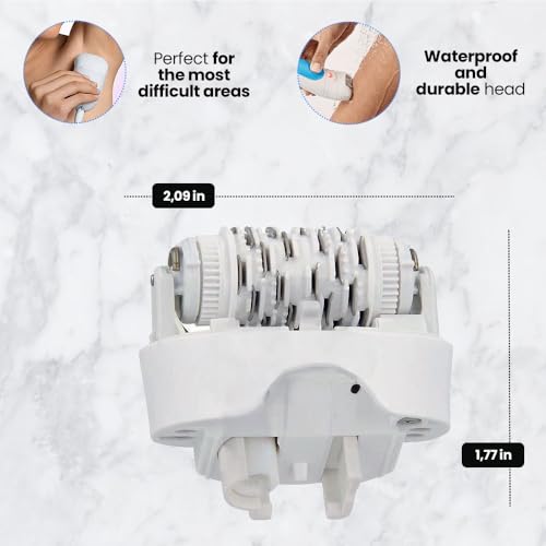 Braun Replacement Hair Removal Head 67030946 Compatible with Braun Silkepil 7 Xpressive Pro and Braun Silk Epil 5, White