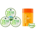 Nature Republic Aloe Vera Gel 92 Percent (3pc) x Sun Stick Set - New Soothing Moisture Korean Cosmetics