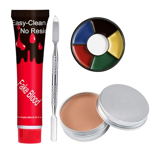 SFX Makeup Kit: Fake Blood, Scar Wax & Bruise Palette