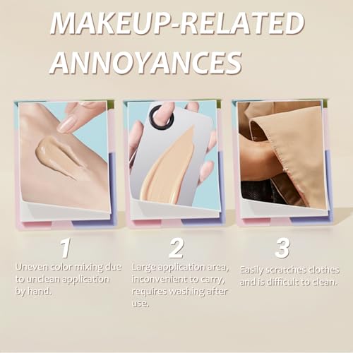 200-Piece Disposable Makeup Mixing Palette Papers with Mixing Stick
