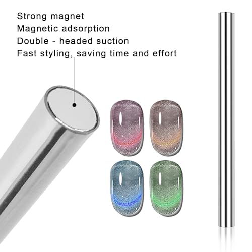 WOKOTO 38PCS Cat Eye Nail Art Magnet Set - Versatile Gradient Tools