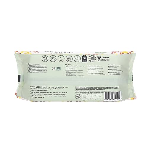The Honest Company Clean Conscious Multi-Use Wipes | Hypoallergenic + Unscented for Sensitive Skin | Over 99% Water, Compostable, Plant Based, Baby Wipes | Pattern Play, 576 Count