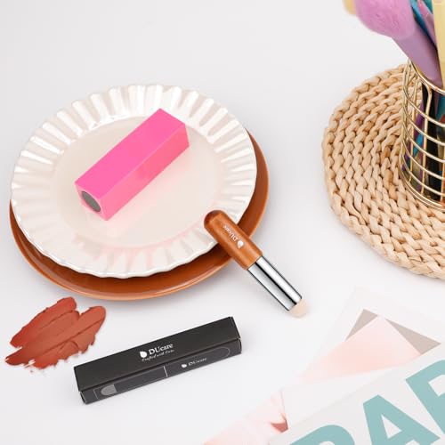 DUcare Portable Lip Brush with Cap | Travel Makeup Brush