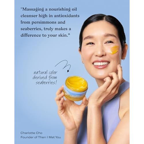 Then I Met You Living Cleansing Balm, Makeup Remover, Cleansing Oil, Face Cleanser, Melts Makeup & Sunscreen, Non-Stripping Zero Residue Oil Cleanser, First-Step Clean Vegan Korean Skincare