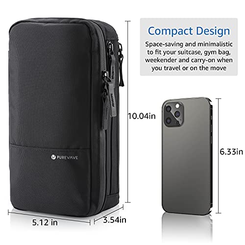 Purevave Compact Mens Toiletry Travel Bag Waterproof