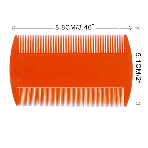 4Pcs Double Sided Hair Combs Set - Dandruff Removal & Hair Styling