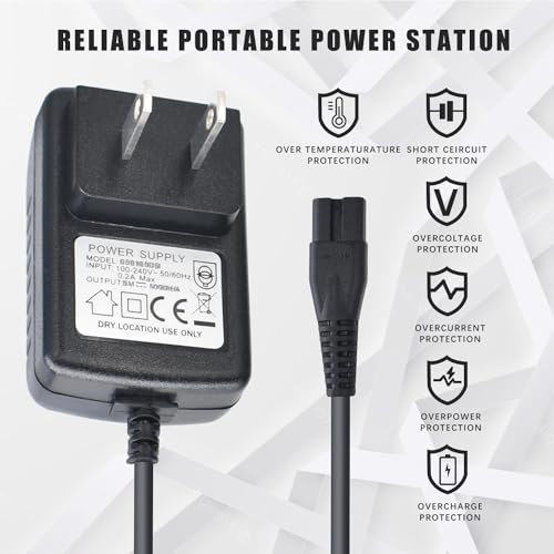 4.5V Charger for BaByliss PRO Trimmer FX870 FX788 FX787 FXSSM FX820 FX726 FX825,Replacement Power Cord Compatible with BaBylissPRO Clipper Charging Cord