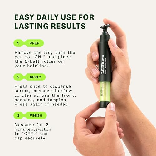 Scandinavian Biolabs Bio-Pilixin¢ç Hairline Booster | Hair Activation Formula with a Massaging Applicator, For Hairline Longevity, Vegan, 15 mL/ 0.5 oz