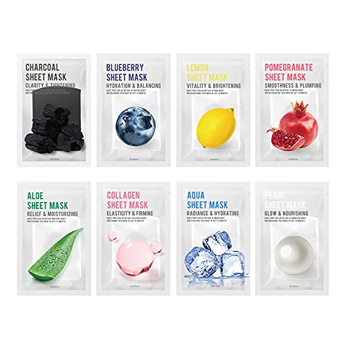 EUNYUL [PACK OF 18] Sheet Mask Bundle Pack 18 types (Purity Sheet Mask 8 types & Natural Sheet Mask 10 types)