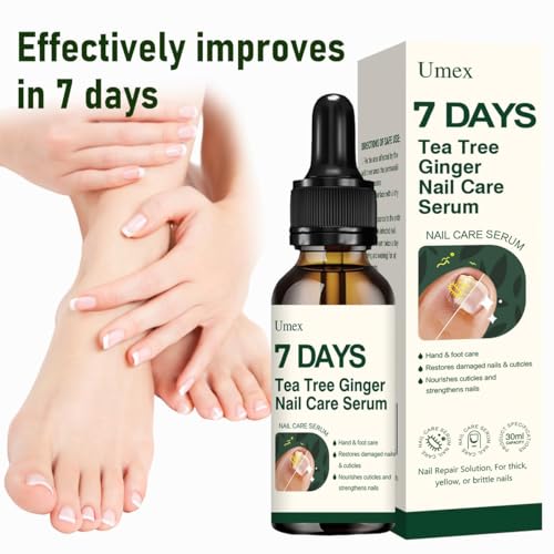 Nail Treatment & Cuticle Oil Ginger Strengthener for Brittle Nails - 2Pcs
