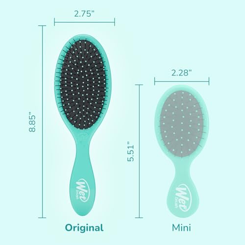 Wet Brush Original Detangler Hair Brush Amazon Exclusive Aqua 2-Count