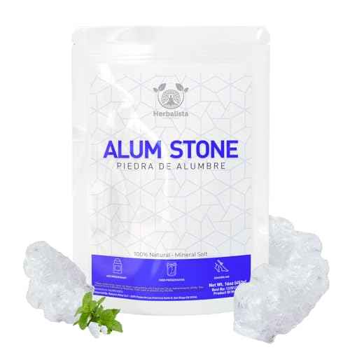 Premium Quality Large Alum Stone 16 oz (453g) - Natural Crystal Deodorant & Antiperspirant | Multi-Purpose Shaving Stone for Skin Care & Healing | Piedra de Alumbre