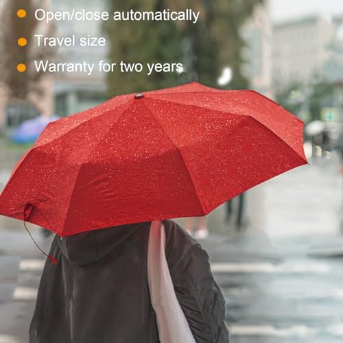 SIEPASA Windproof Travel Compact Umbrella-Automatic Umbrellas for Rain-Compact Folding Umbrella, Travel Umbrella Compact, Small Portable Windproof Umbrellas for Men Women Teenage. (Green)