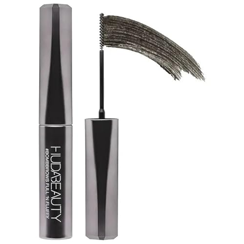 HUDA BEAUTY #BombBrows Full ¡®n Fluffy Volumizing Fiber Gel Soft Black