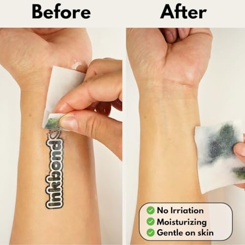 Temporary Tattoo Removal Wipes ? Fast, Gentle, Skin-Safe ? Removes Any Temporary Tattoo in Seconds