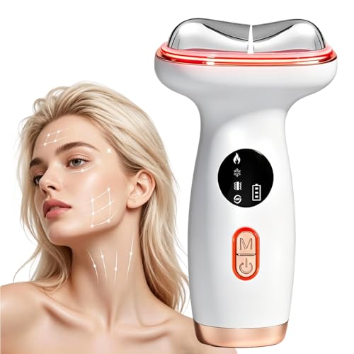 YueLi 7-in-1 LED Microcurrent Facial Device with Hot & Cold Therapy