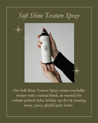 ARETÉ Soft Shine Texture Spray for Hair – Frizz Control & Volume, 8oz