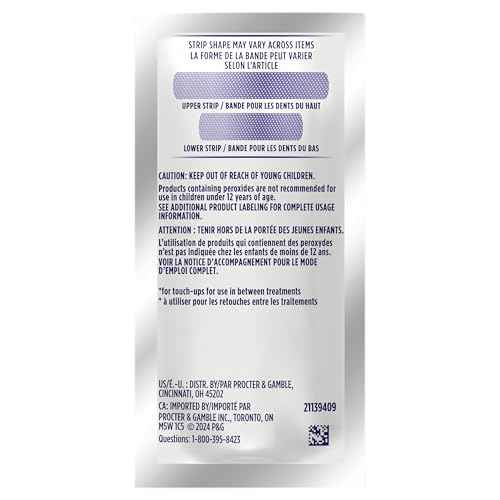 Crest 3D Whitestrips Professional Effects – Teeth Whitening Kit, 22 Treatments (20 + 2 Bonus), Each with 1 Upper/1Lower, 44 Strips – Crest 3DWhite Teeth Whitening Strips