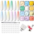 Karroy Ombre Gel Nail Polish Palette 12 Color Gradient Nail Art Kit