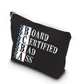 Generic WCGXKO Funny Behavior Analyst Gift BCBA Gift Board Certified Bad Ass Zipper Pouch Cosmetics Bag (BOARD CERTIFIED BAD ASS)