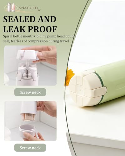 Travel Size 4-in-1 Pump Dispenser Bottles 30ml Leak-Proof