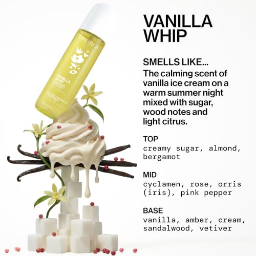 Pacifica Vanilla Whip Body Mist 5oz - Odor Neutralizing Women's Fragrance