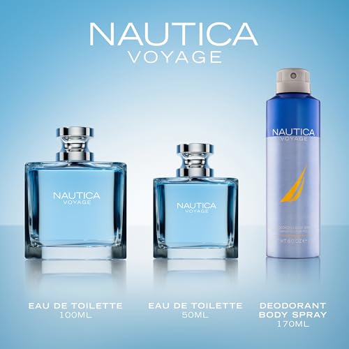 Nautica Voyage Deodorant Body Spray for Men - Fresh Scent, 6 fl oz
