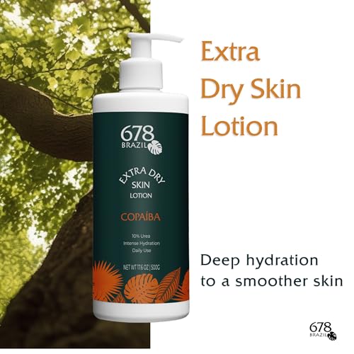 678Brazil Extra Dry Skin Moisturizing Lotion - Deep Hydration - Repairs Dehydrated Skin, Daily Use Moisturizer - Copaiba & Passion Fruit - 16.91 Fl Oz