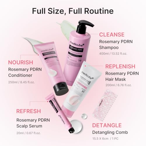 medicube Rosemary PDRN Hair Care Set - 5-Piece Full-Size Kit