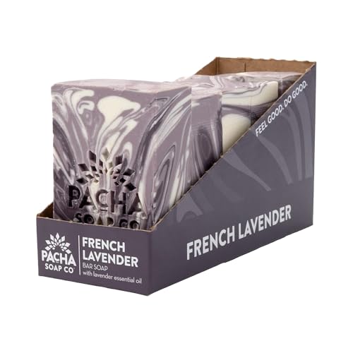Pacha Soap, French Lavender Bar Soap, 4 Oz (Pack of 5)