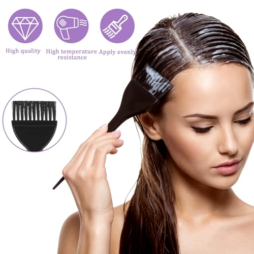 Hair Dye Brush Set - 3 Reusable Hair Coloring Applicators for Salon & Home Use