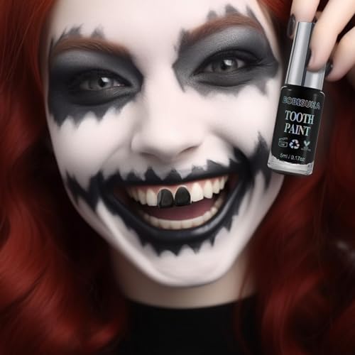 Black Tooth Paint for Cosplay & Halloween Makeup