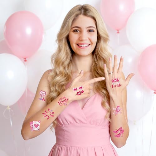 Konsait Bachelorette Temporary Tattoos, 96Pcs Perforated Party Favors
