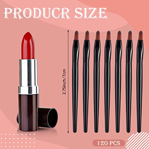 Yaomiao 120 Pcs Disposable Lip Brushes Bulk Makeup Applicators
