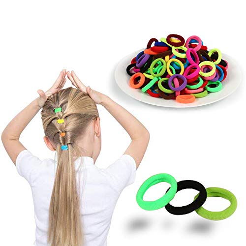 Baby Hair Ties Set - Multicolor Elastic Ponytail Holders for Girls & Toddlers