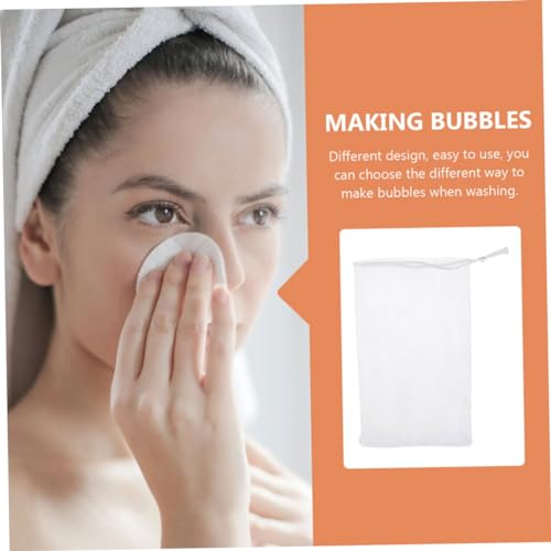 Beavorty 12pcs Soap Net Exfoliating Bar Pouch Deep Clean