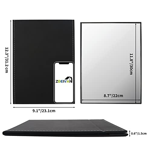 12x9 Extra Large Portable Makeup Mirror with Stand