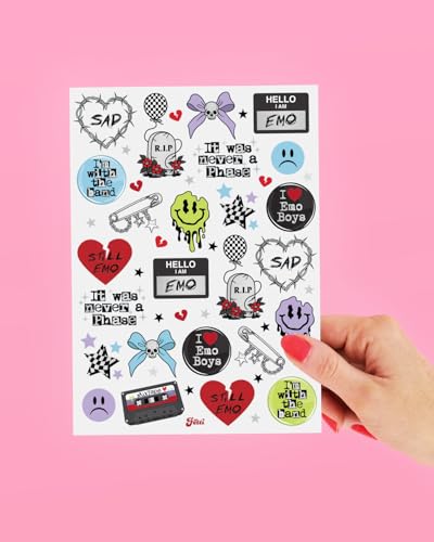 Emo Temporary Tattoos - 54 Styles | Waterproof Party Favors