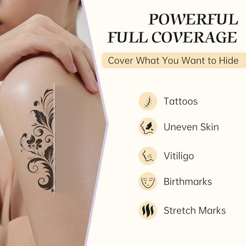 Tattoo Cover Up Makeup - Waterproof Full Coverage Concealer
