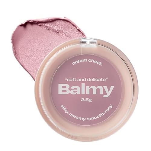 Balmy Cream Cheek Blush - Buildable, Long-Wear Matte (No.7 Taro Latte)