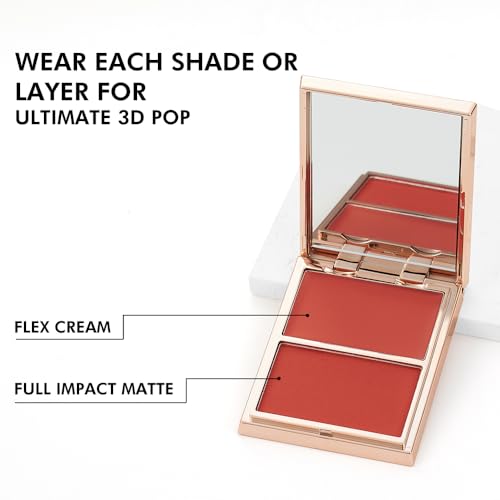 PHOFAY Dual-Texture Contour Palette – Cream & Powder