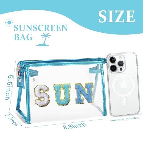 COSHAYSOO Clear Sunscreen & Makeup Travel Pouch