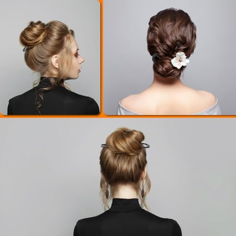 Elegant U-Shaped French Hair Pins Set of 3 for Updos
