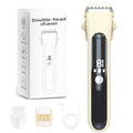 Bikini Trimmer for Women,2 in 1 Dual Head Bikini Shaver & Body Shaver,Cordless & Waterproof Electric Bikini Trimmer for Women, Painless Hair Removal with Silky Glow Finish,New Beige