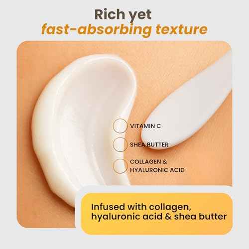 CLARIMOND Vitamin C Body Cream | Hyaluronic Acid & Collagen for Women | Hydrating Body Care Cream for Dry, Aging Skin | Fast-Absorbing, Non-Greasy Formula | Paraben & Sulfate Free | 200ml