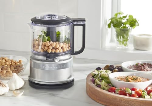 KitchenAid KFC3516CU 3.5 Cup Food Chopper, Contour Silver