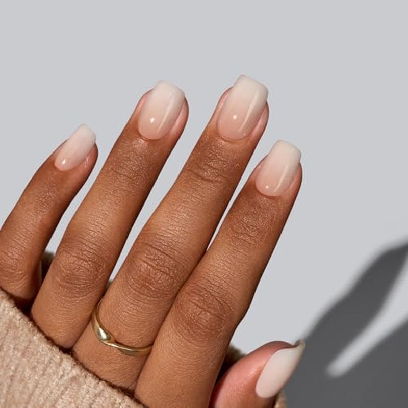 BTArtbox Square Ombre Soft Gel Press On Nails Kit - 32 Reusable Nails