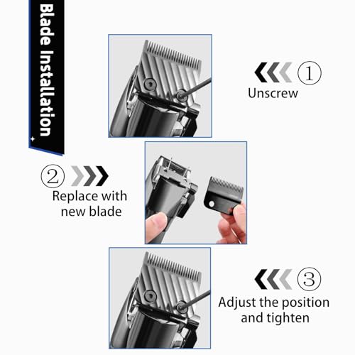 Replacement DLC Blade Compatible with BaBylissPRO FX870 Series and FX825 Outlining Hair LoPROFX Trimmers FX880, Black