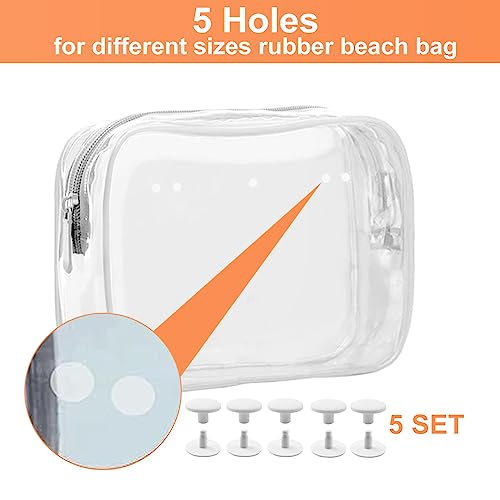Everfunny Clear Bogg Beach Tote Bag with 2 Insert Hooks
