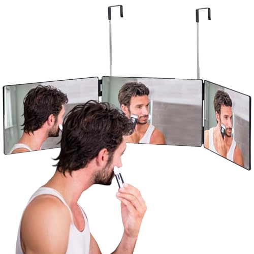 Adjustable 3-Way Mirror for Self Hair Cutting & Makeup